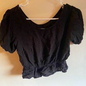 Black hearts an Hips Crop Top